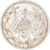 Coin, GERMANY - EMPIRE, Wilhelm II, 1/2 Mark, 1913, Berlin, EF(40-45), Silver