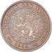Coin, Netherlands, Wilhelmina I, 1/2 Cent, 1934, EF(40-45), Bronze, KM:138