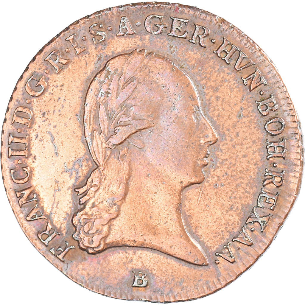 Munten, Oostenrijk, Franz II (I), 3 Kreuzer, 1800, Kremnica, ZF+, Koper