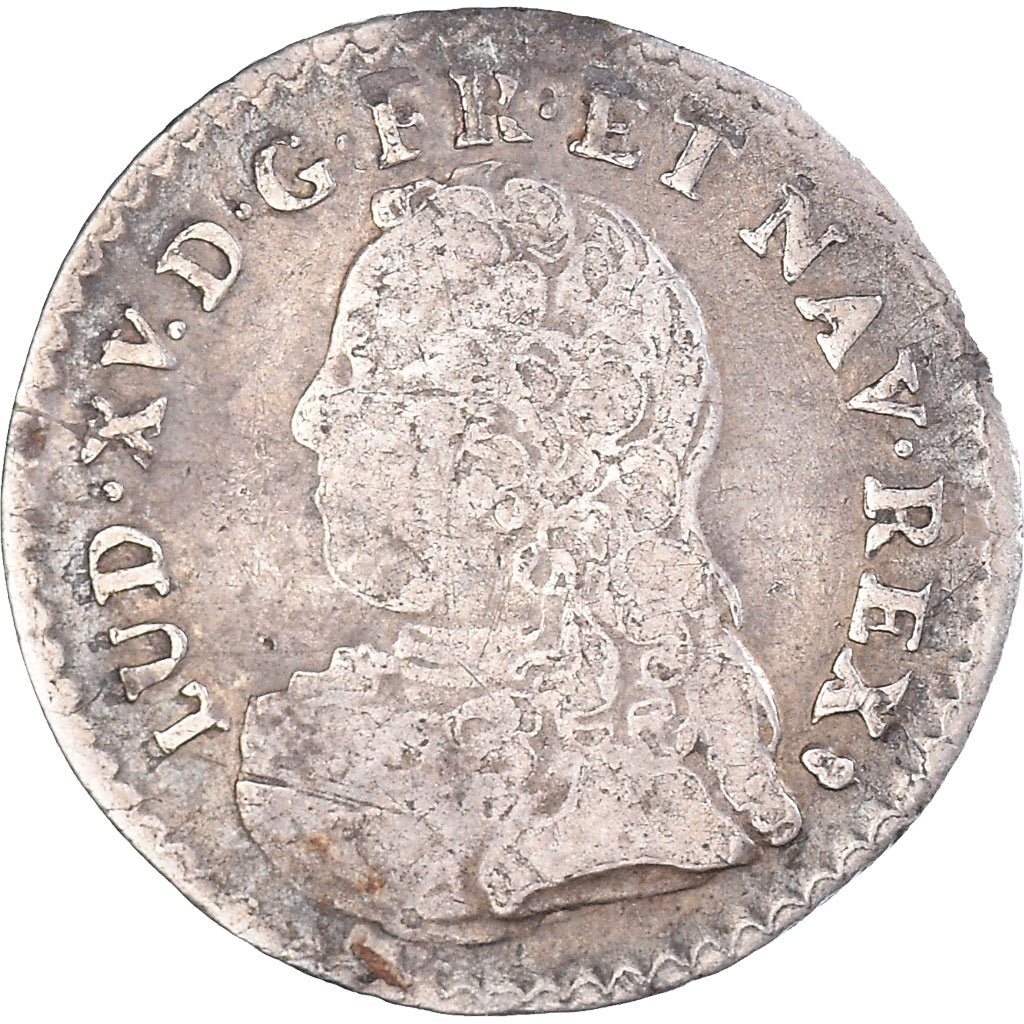 Moeda, França, Louis XV, 1/20 Écu  aux branches d'olivier (6 sols), 6 Sols