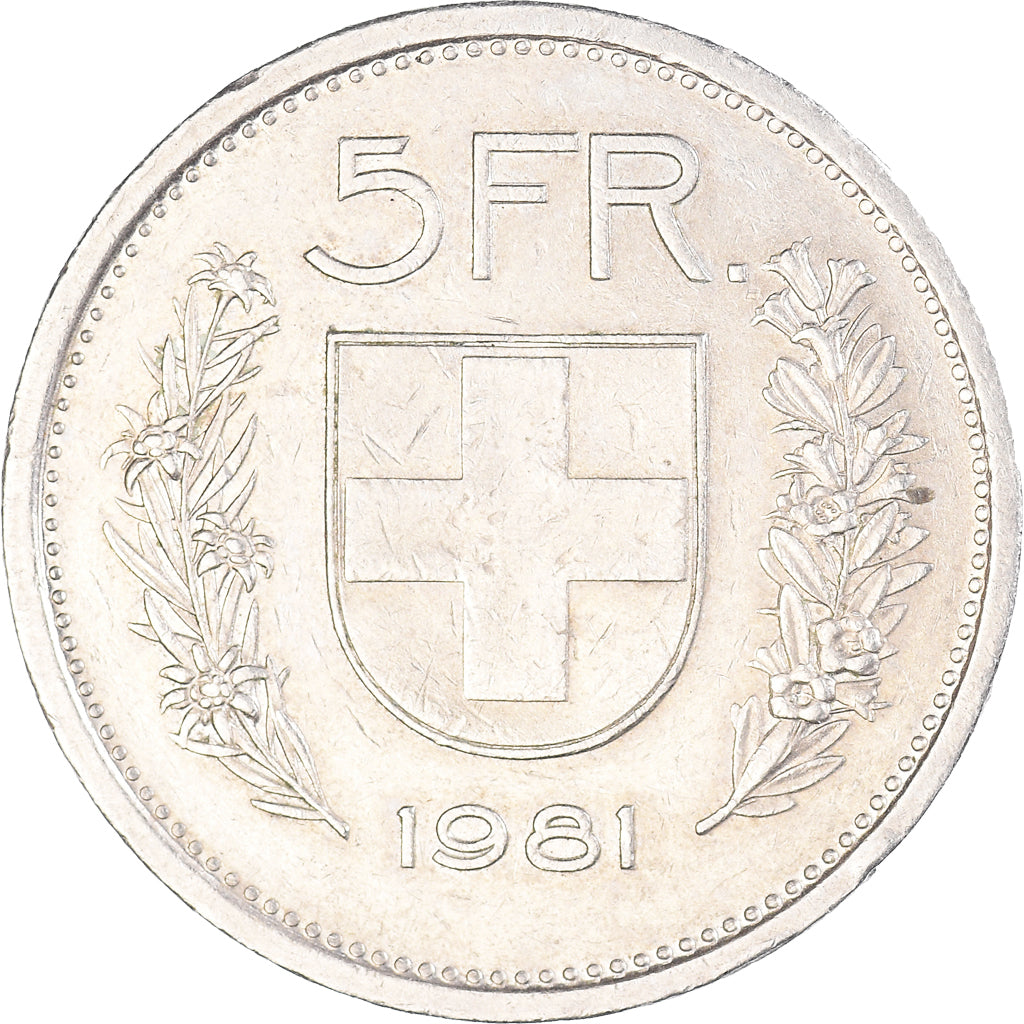 Monnaie, Suisse, 5 Francs, 1981, Bern, TTB, Cupro-nickel, KM:40a.1