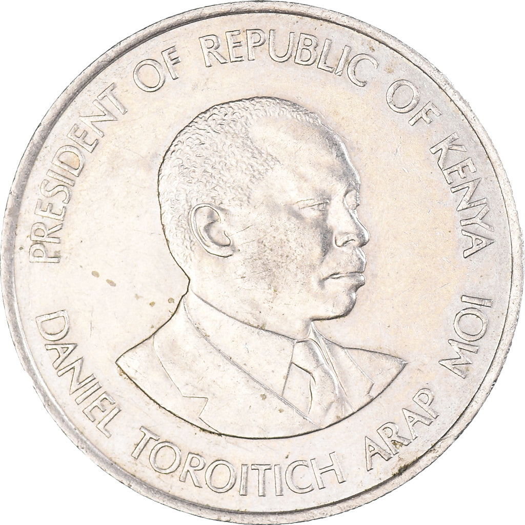 Moeda, Quénia, Shilling, 1980, British Royal Mint, AU(50-53), Cobre-níquel