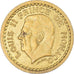 Coin, Monaco, Louis II, Franc, 1943, AU(50-53), Aluminum-Bronze, KM:120A