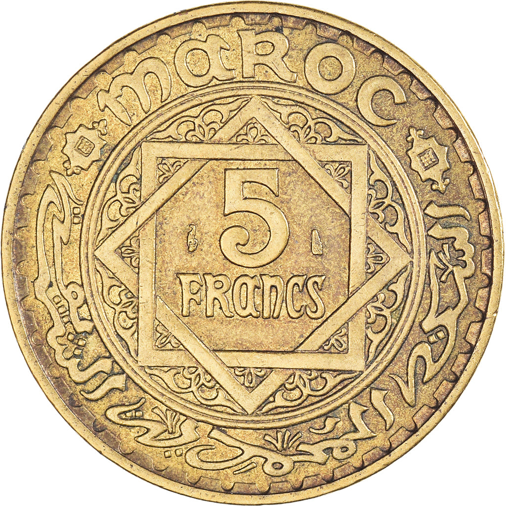 Moneta, Marocco, Mohammed V, 5 Francs, AH 1365/1946, Paris, BB+