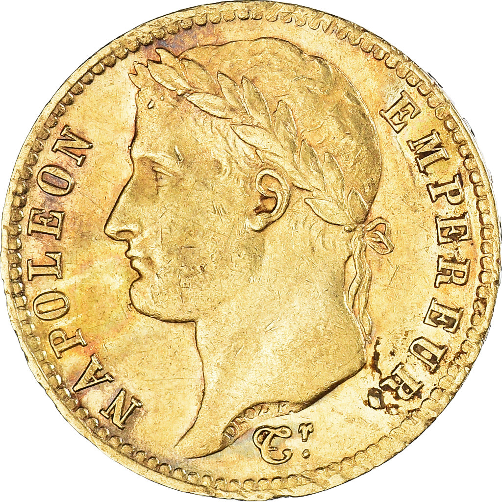Moneta, Francja, Napoléon I, 20 Francs, 1810, Paris, AU(50-53), Złoto