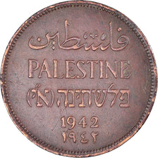 Coin, Palestine, 2 Mils, 1942, EF(40-45), Bronze, KM:2
