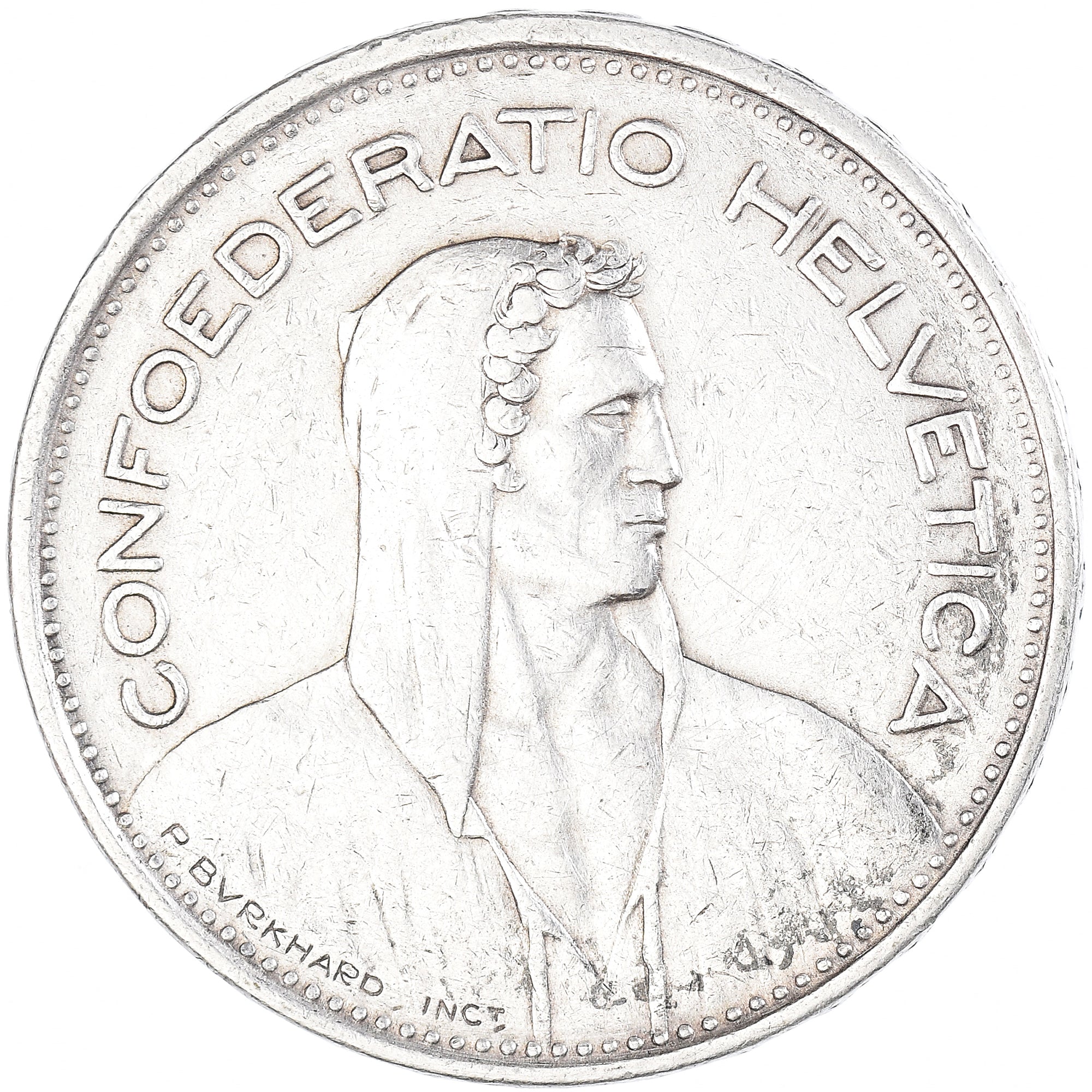 Coin, Switzerland, 5 Francs, 1948, Bern, AU(50-53), Silver, KM:40