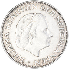 Coin, Netherlands, Juliana, 2-1/2 Gulden, 1964, AU(50-53), Silver, KM:185