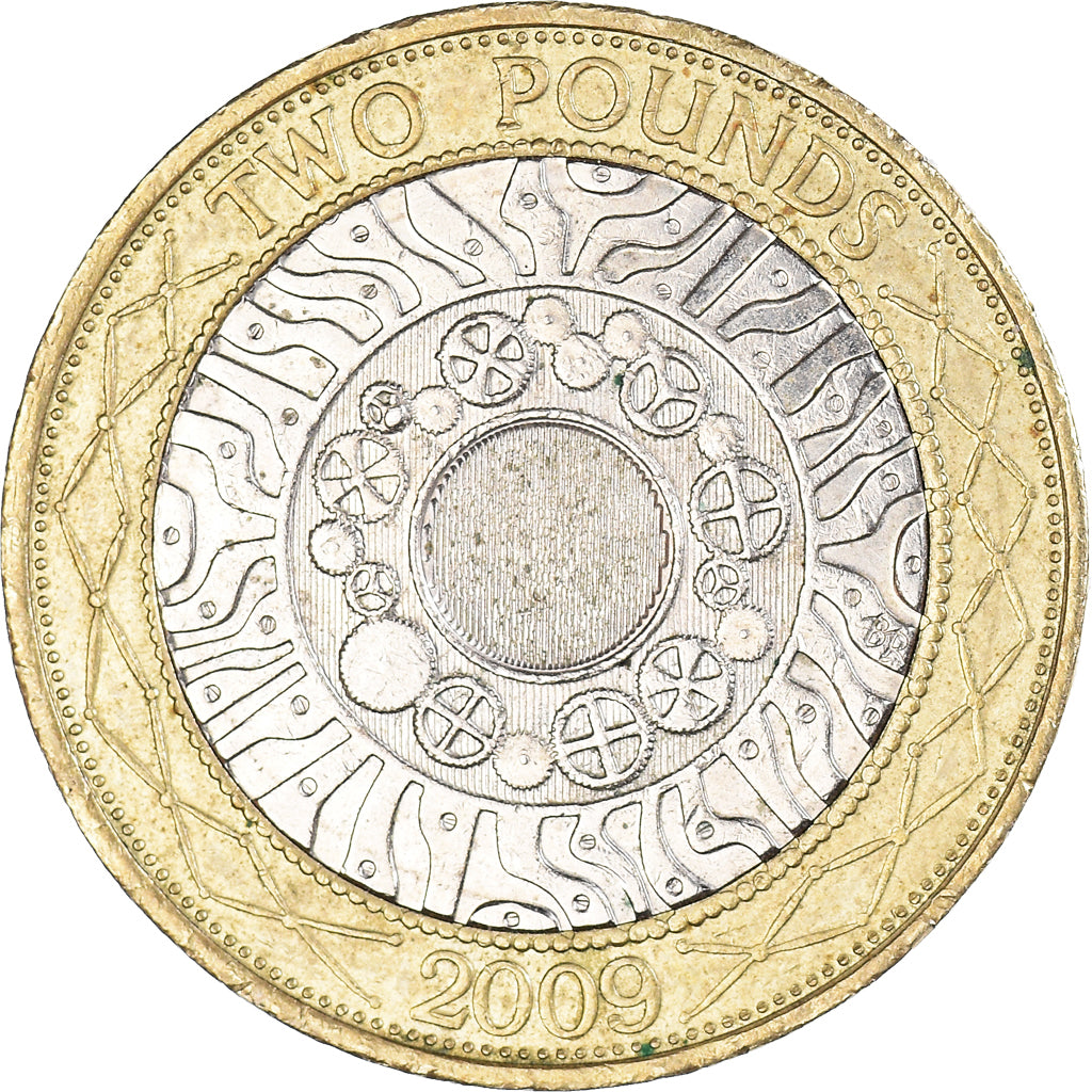 Monnaie, Grande-Bretagne, Elizabeth II, 2 Pounds, 2009, TTB+, Bimétallique