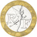 Münze, Frankreich, Génie, 10 Francs, 1991, SS+, Bi-Metallic, KM:964.1