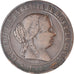 Moneta, Hiszpania, Isabel II, 5 Centimos, 1866, Madrid, VF(30-35), Miedź