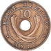 Moneta, AFRYKA WSCHODNIA, George VI, 10 Cents, 1937, Birmingham, EF(40-45)