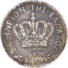 Coin, Greece, George I, 20 Lepta, 1894, Athens, VF(30-35), Copper-nickel, KM:57