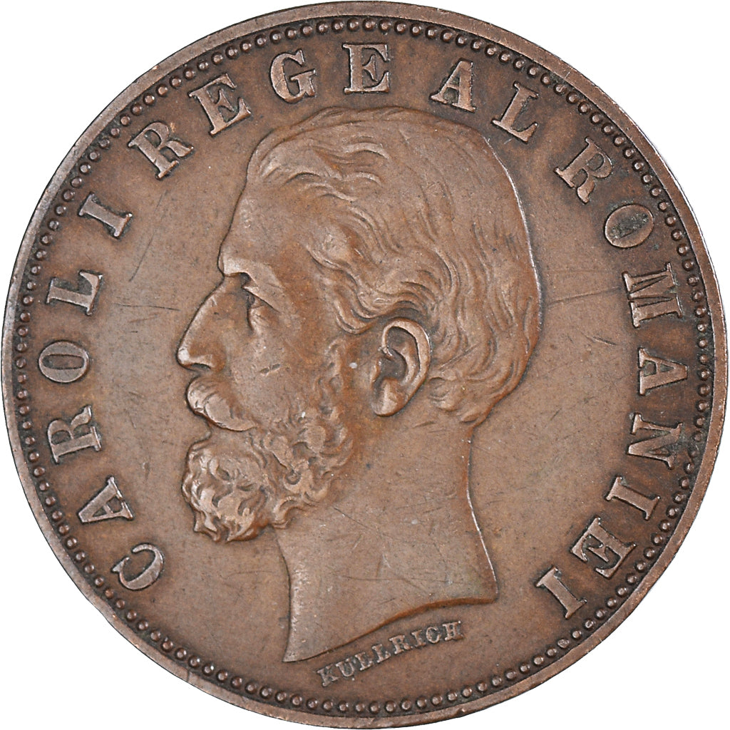 Coin, Romania, Carol I, 5 Bani, 1884, Bucarest, EF(40-45), Copper, KM:19