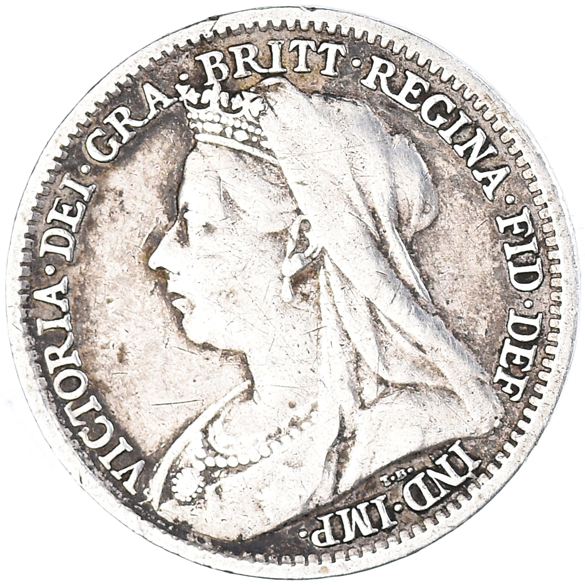 Coin, Great Britain, Victoria, 3 Pence, 1897, EF(40-45), Silver, KM:777