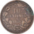 Coin, Luxembourg, William III, 10 Centimes, 1854, Utrecht, VF(30-35), Bronze
