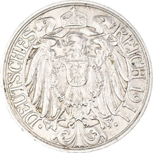 Münze, GERMANY - EMPIRE, Wilhelm II, 25 Pfennig, 1911, Karlsruhe, SS, Nickel