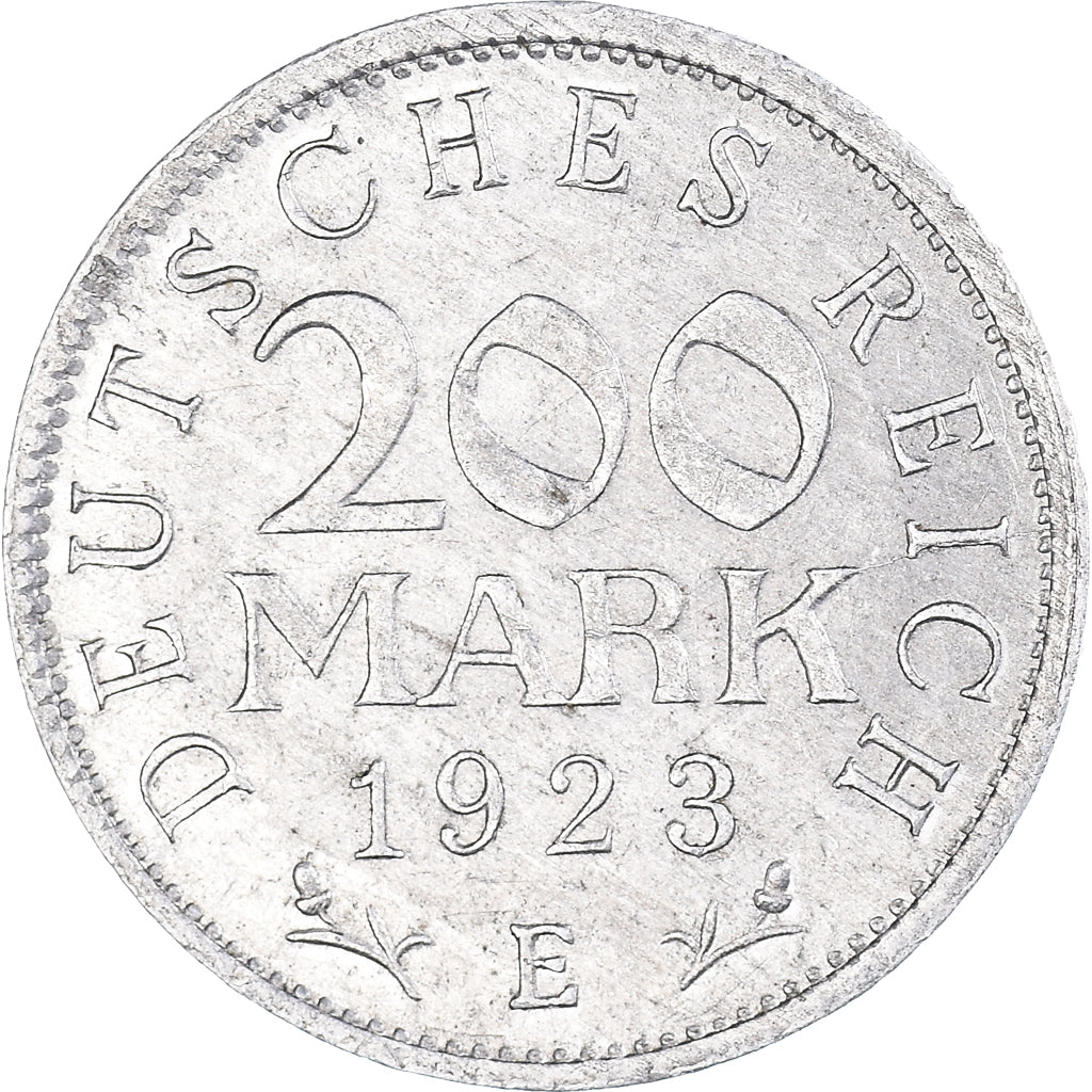 Munten, Duitsland, Weimarrepubliek, 200 Mark, 1923, Muldenhütten, ZF+
