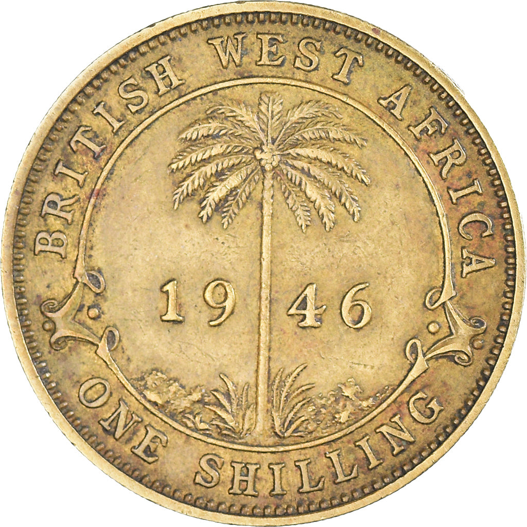 Coin, BRITISH WEST AFRICA, George VI, Shilling, 1949, EF(40-45), Nickel-brass