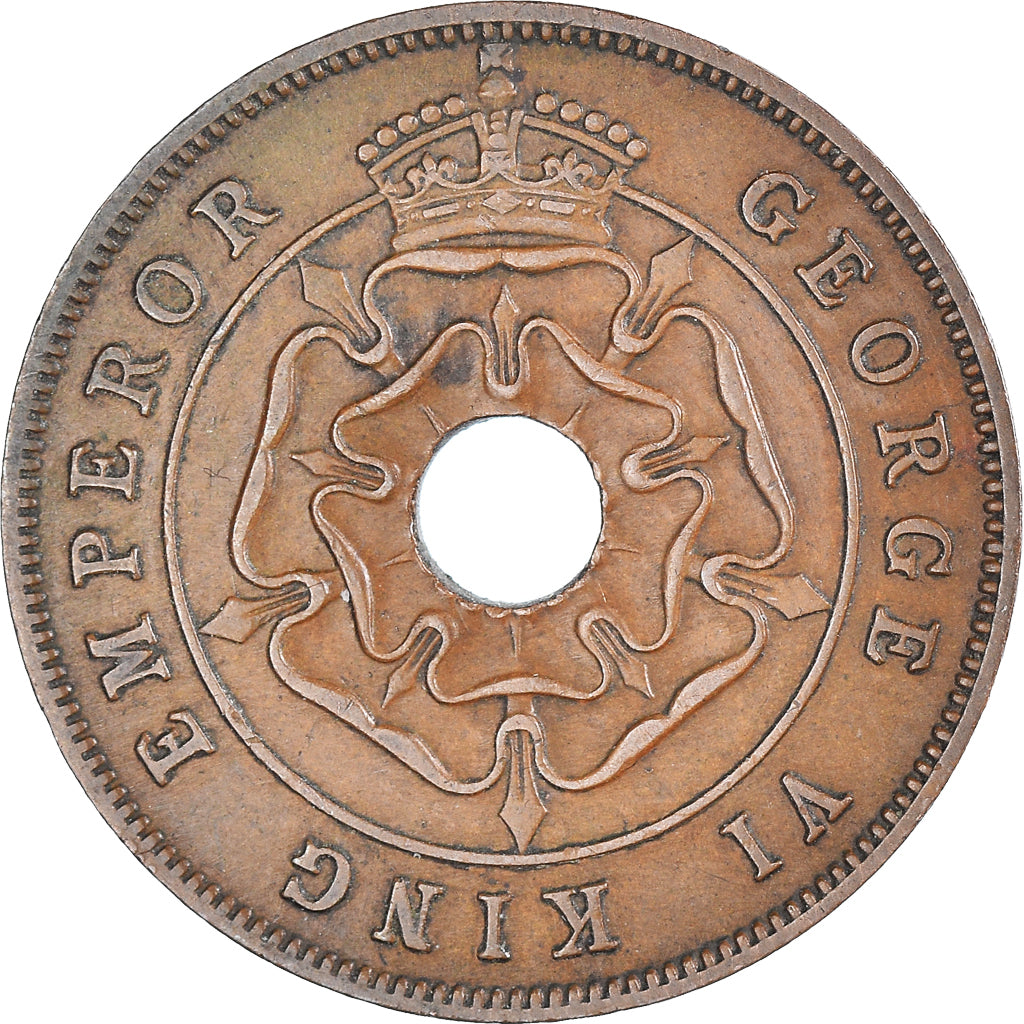Coin, Southern Rhodesia, George VI, Penny, 1947, EF(40-45), Bronze, KM:8a