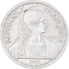 Coin, FRENCH INDO-CHINA, 20 Cents, 1945, Paris, EF(40-45), Aluminum, KM:29.1