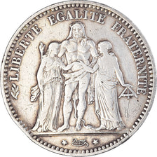 Monnaie, France, Hercule, 5 Francs, 1874, Bordeaux, TTB, Argent, Gadoury:745a