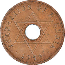 Monnaie, Nigéria, Elizabeth II, Penny, 1959, TTB, Bronze, KM:2