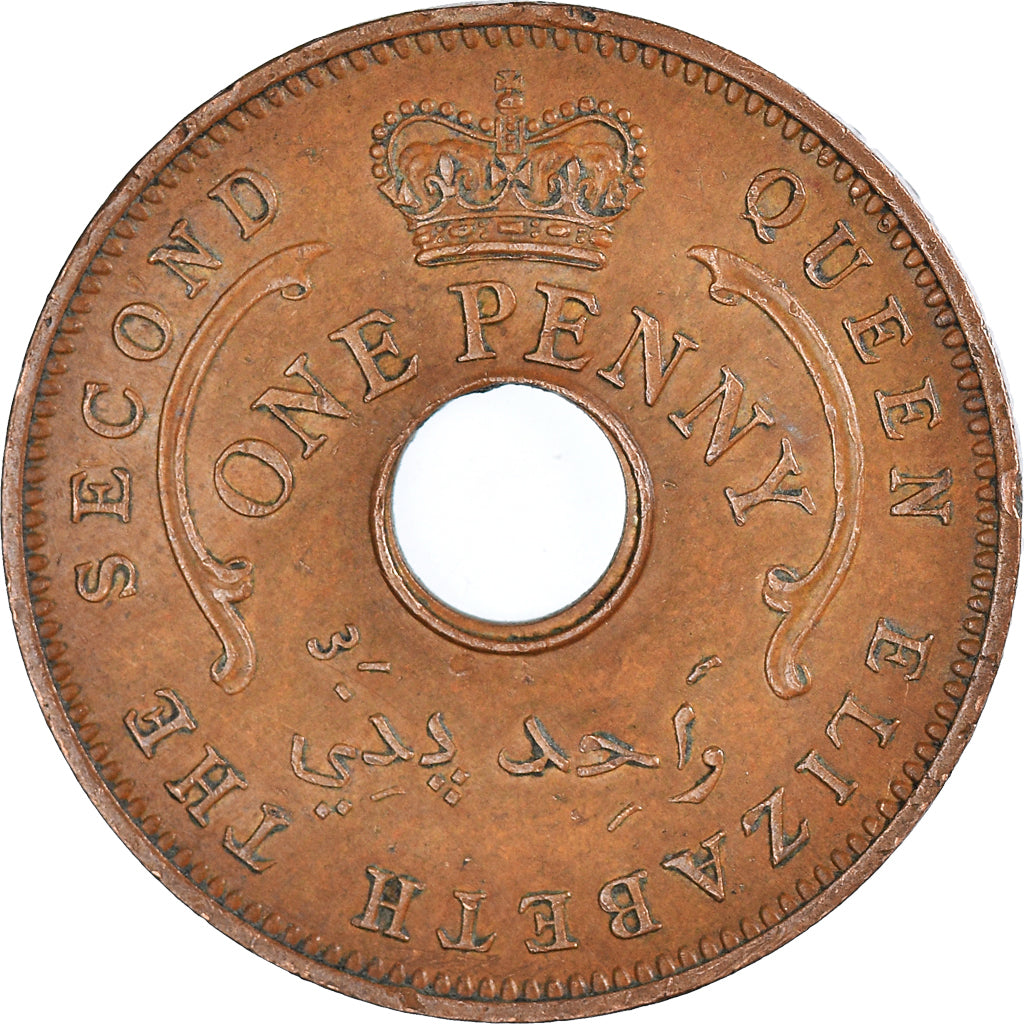 Monnaie, Nigéria, Elizabeth II, Penny, 1959, TTB, Bronze, KM:2