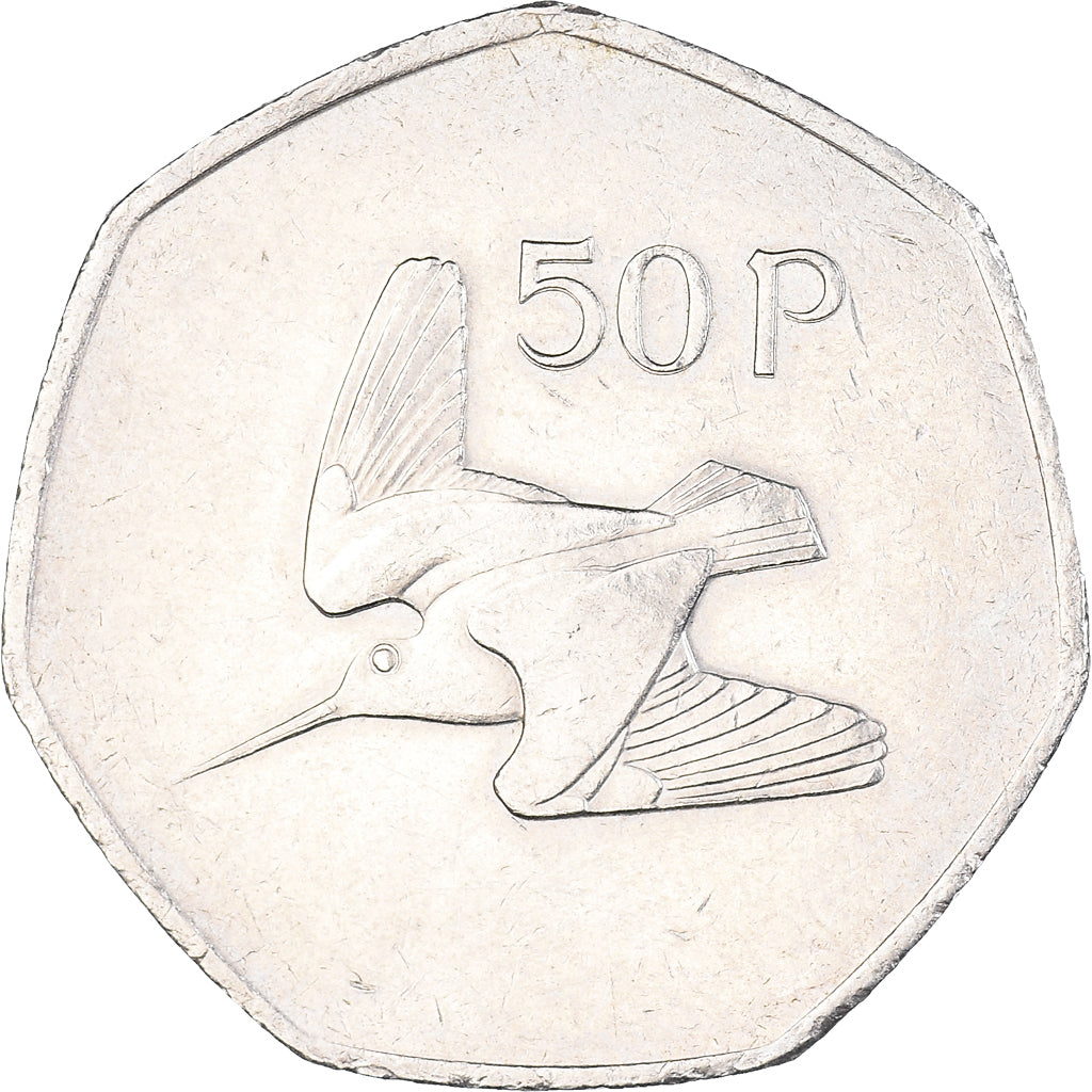 Monnaie, République d'Irlande, 50 Pence, 1998, TTB, Cupro-nickel, KM:24