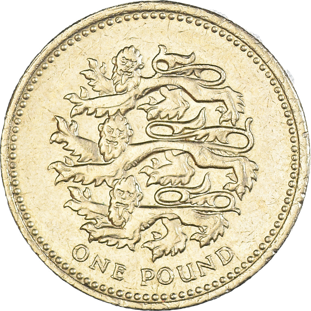 Coin, Great Britain, Elizabeth II, Pound, 1997, AU(50-53), Nickel-brass, KM:975