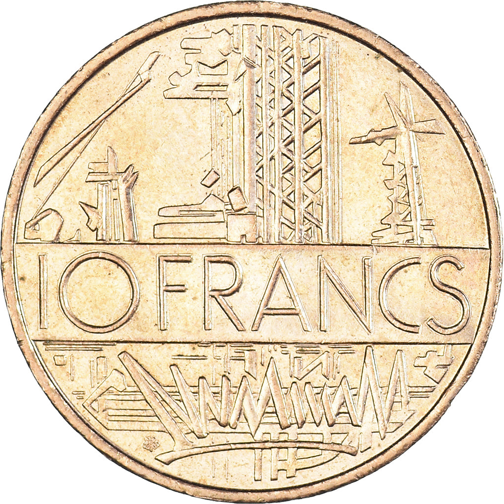 Moneta, Francia, Mathieu, 10 Francs, 1987, Tranche A, SPL-, Nichel-ottone
