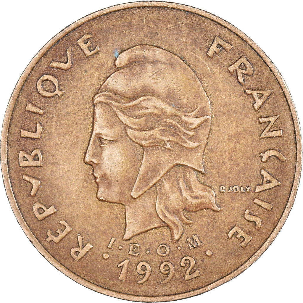 Moneta, Polinesia francese, 100 Francs, 1992, Paris, BB, Nichel-bronzo, KM:14