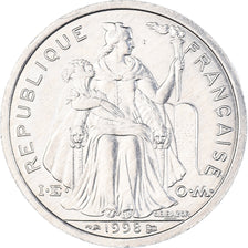 Coin, French Polynesia, 2 Francs, 1998, Paris, AU(55-58), Aluminum, KM:10