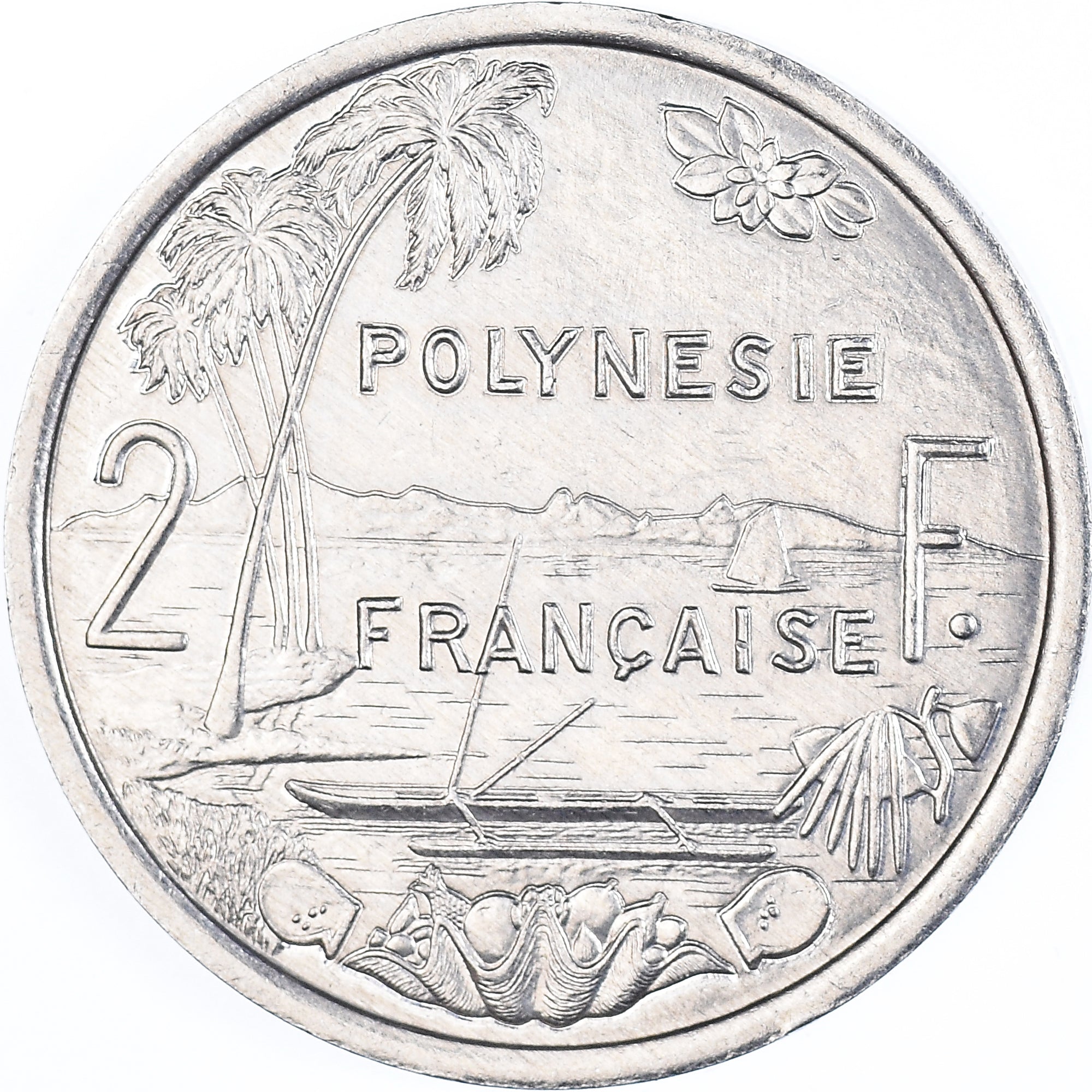 Coin, French Polynesia, 2 Francs, 1998, Paris, AU(55-58), Aluminum, KM:10