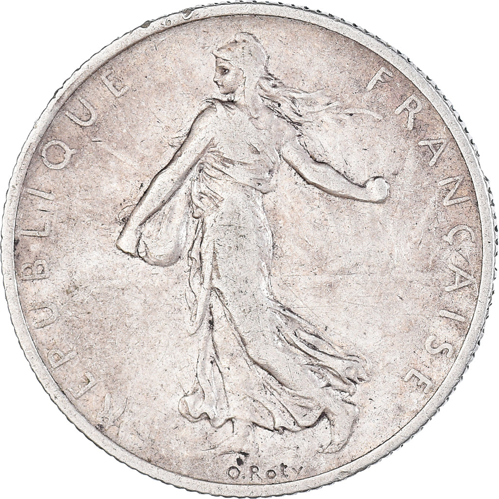 Coin, France, Semeuse, 2 Francs, 1908, Paris, VF(20-25), Silver, KM:845.1