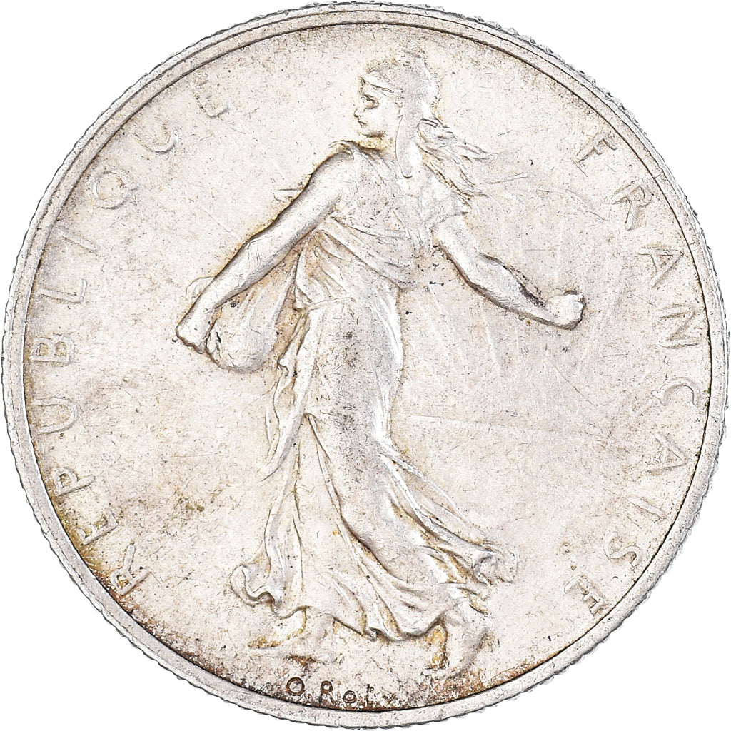 Coin, France, Semeuse, 2 Francs, 1917, Paris, EF(40-45), Silver, KM:845.1
