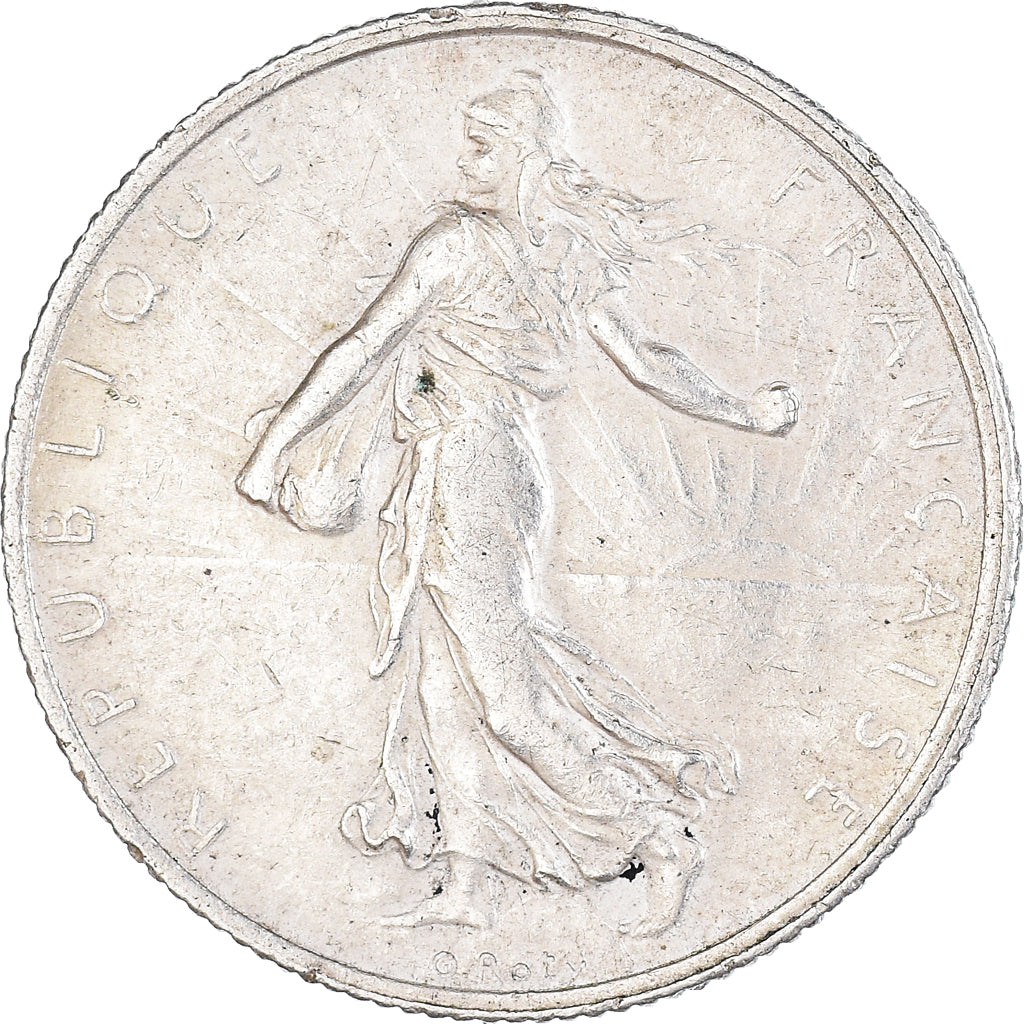 Coin, France, Semeuse, 2 Francs, 1918, Paris, EF(40-45), Silver, KM:845.1
