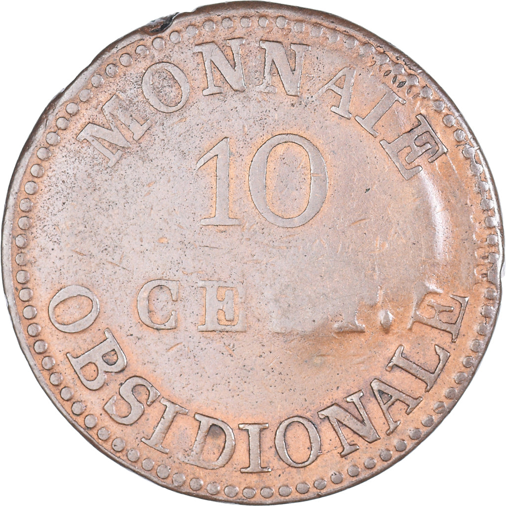 Moeda, ESTADOS FRANCESES, ANTWERP, Louis XVIII, 10 Centimes, 1814, Anvers