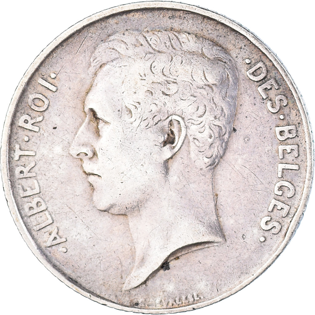 Coin, Belgium, Albert I, Franc, 1911, EF(40-45), Silver, KM:72