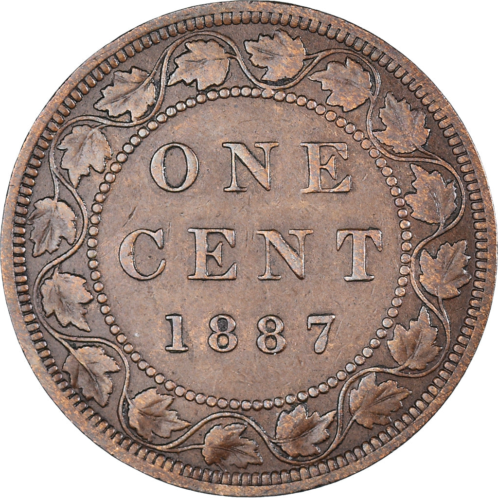 Coin, Canada, Victoria, Cent, 1887, Royal Canadian Mint, Ottawa, EF(40-45)