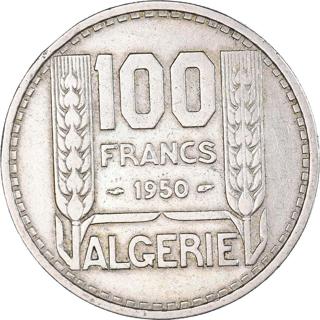 Coin, Algeria, 100 Francs, 1950, Paris, EF(40-45), Copper-nickel, KM:93