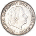 Coin, Netherlands, Juliana, 2-1/2 Gulden, 1962, AU(50-53), Silver, KM:185