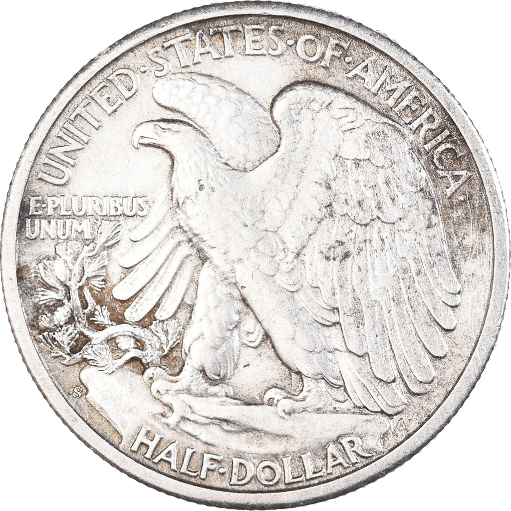 Coin, United States, Liberty Walking, Half Dollar, 1943, San Francisco