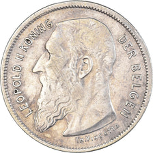 Coin, Belgium, 2 Francs, 2 Frank, 1909, EF(40-45), Silver, KM:59