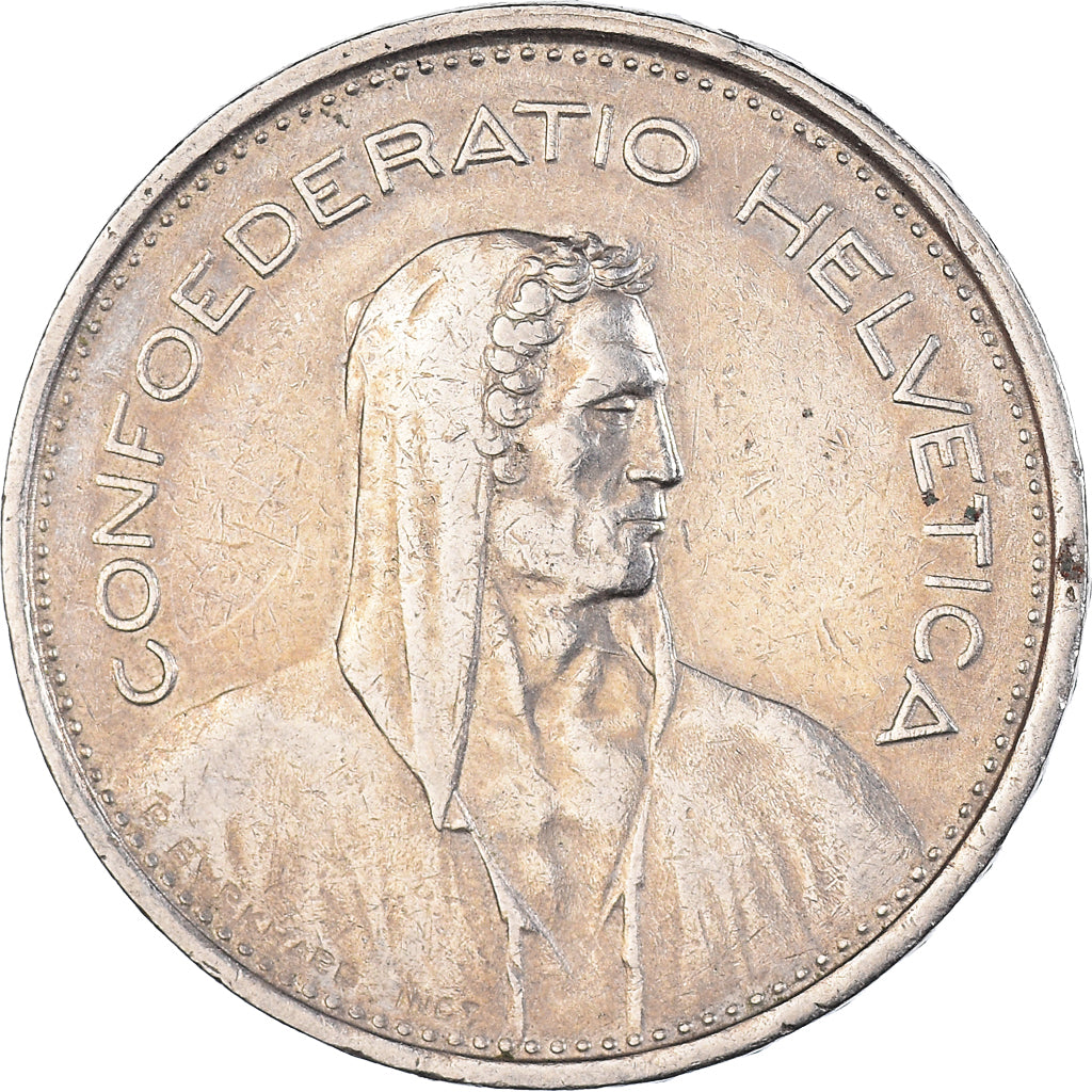 Moneta, Svizzera, 5 Francs, 1968, Bern, BB, Rame-nichel, KM:40a.1