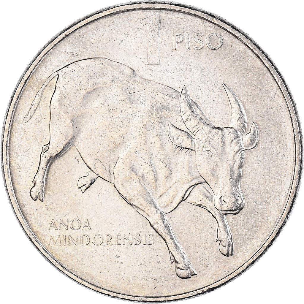 Coin, Philippines, Piso, 1988, AU(50-53), Copper-nickel, KM:243.1