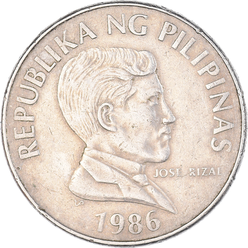 Coin, Philippines, Piso, 1986, EF(40-45), Copper-nickel, KM:243.1