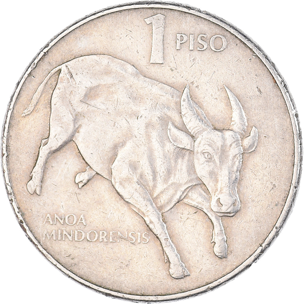 Coin, Philippines, Piso, 1986, EF(40-45), Copper-nickel, KM:243.1
