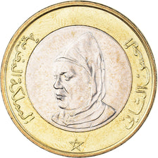 Monnaie, Maroc, al-Hassan II, 10 Dirhams, 1995/AH1415, SUP, Bimétallique, KM:92
