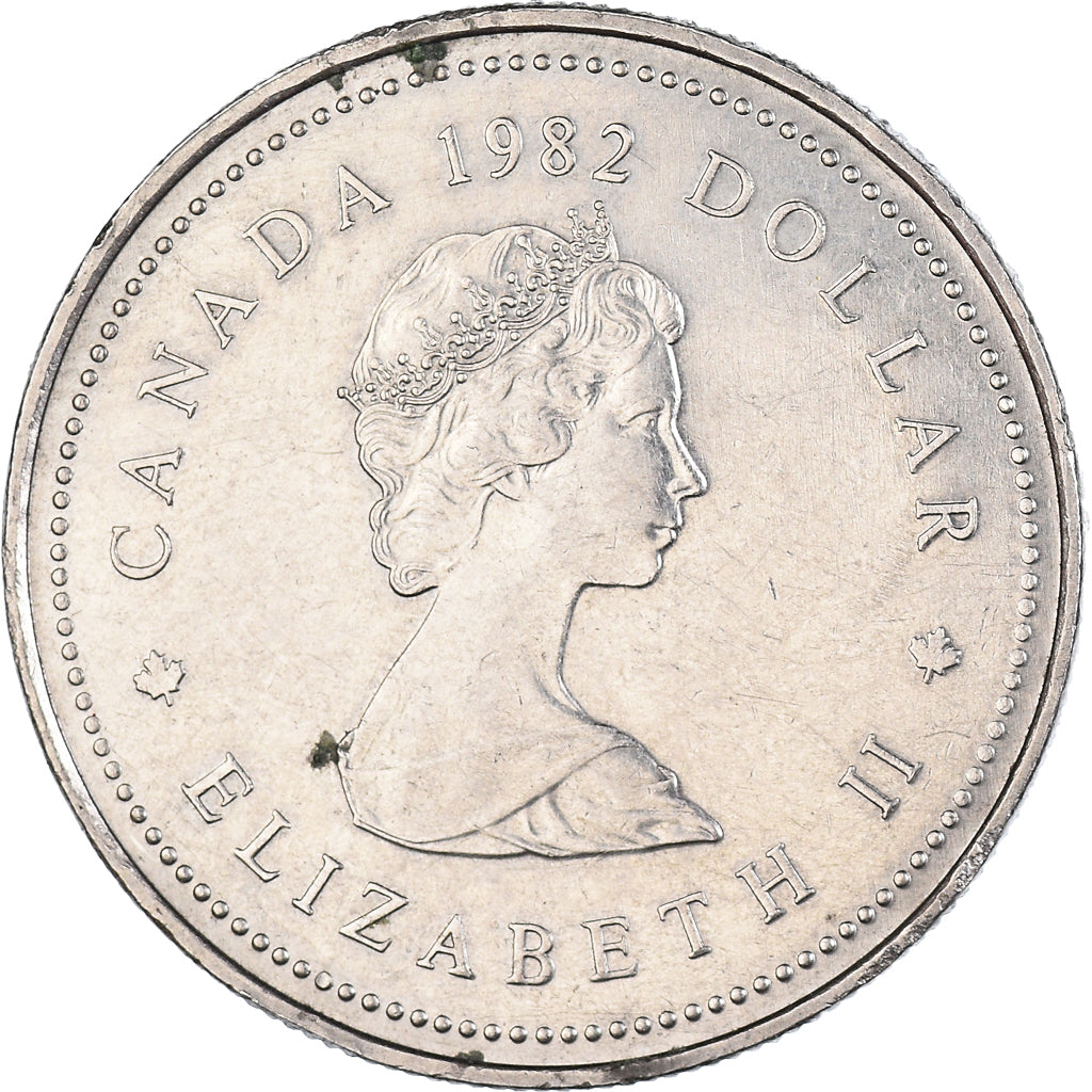 Coin, Canada, Elizabeth II, Dollar, 1982, Royal Canadian Mint, Ottawa
